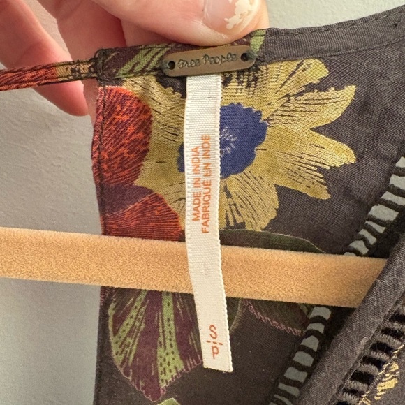 Free People Strawberry Fields Mini Floral Tunic Dress Size Small Petite - Picture 13 of 17